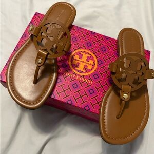 Tory Burch Tan Leather Sandals